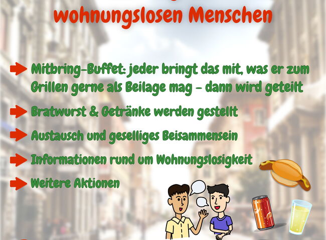 Plakat für das Straßenfest