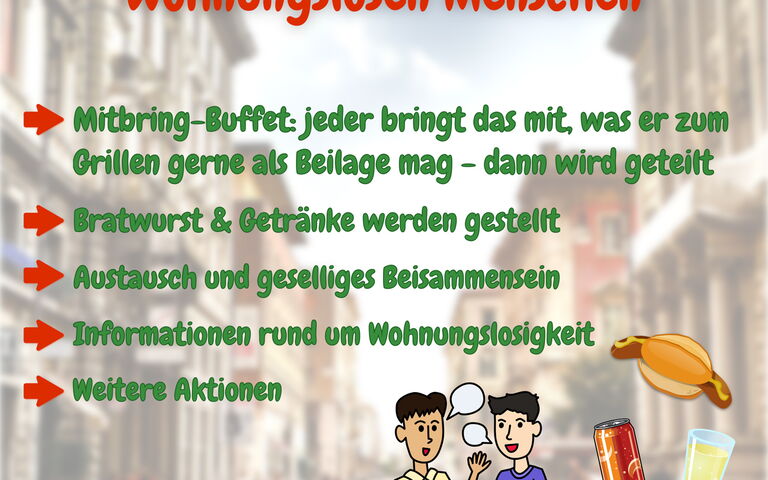 Plakat für das Straßenfest